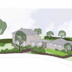 ontwerp landelijke tuin bij villa